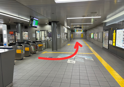 西大橋駅から大阪西区針灸整骨院のルート案内写真1