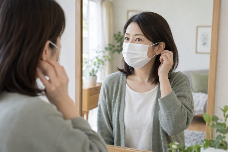 マスクで耳や首がつらいときは？サイズの見直しと受診の目安