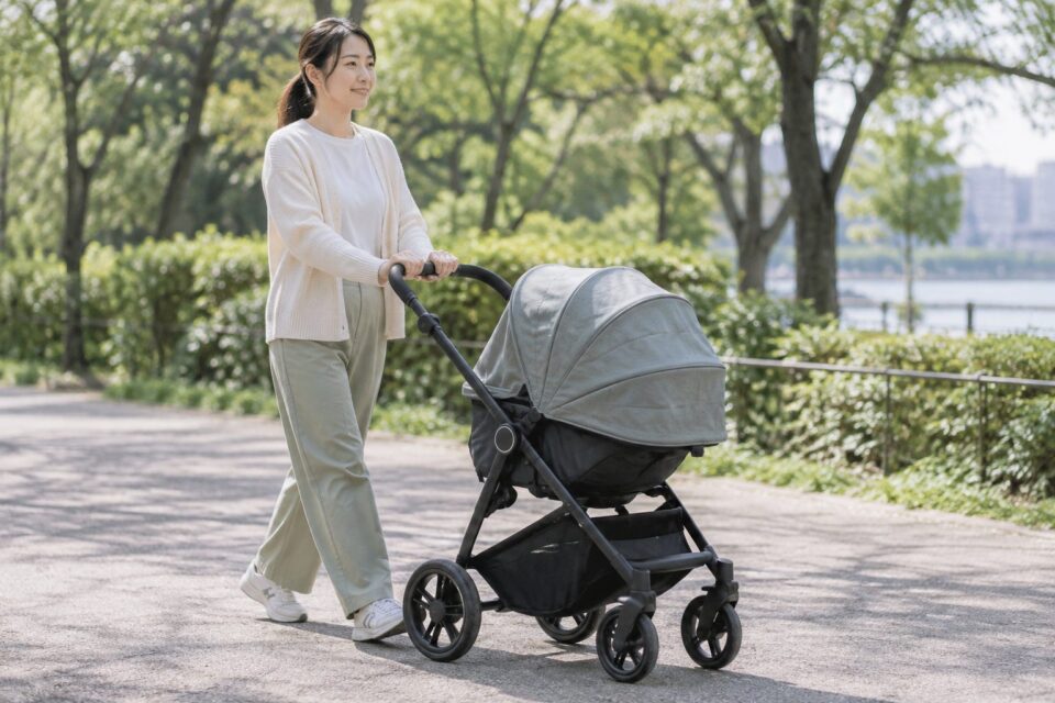 ベビーカーを押すと肩・腰がつらい？産後の姿勢と負担を減らす工夫